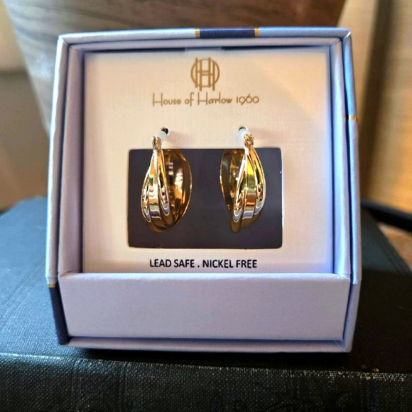 House of Harlow 1960 Jewelry - ☃️ House of Harlow 1960 Gold tone twisted earrings.